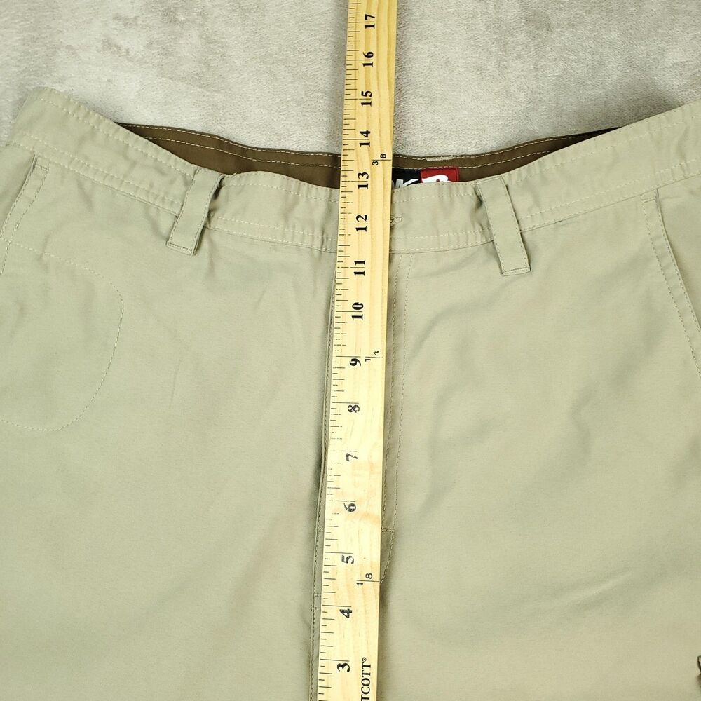Tony Hawk Cargo Shorts Mens 34 Beige Polyester Microfiber Skate Outdoors Casual - Picture 10 of 11